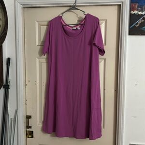 Isaac Mizrahi Live Lavender  Knit Dress Size 2X